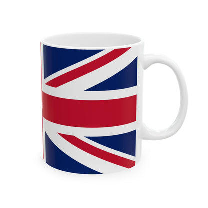 Personalized Union Jack United Kingdom Flag Mug | British Flag Ceramic Coffee Cup, New Citizen, Britain Naturalization Gift, Heritage Gift - Proud & Loyal