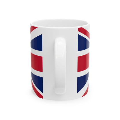 Personalized Union Jack United Kingdom Flag Mug | British Flag Ceramic Coffee Cup, New Citizen, Britain Naturalization Gift, Heritage Gift - Proud & Loyal