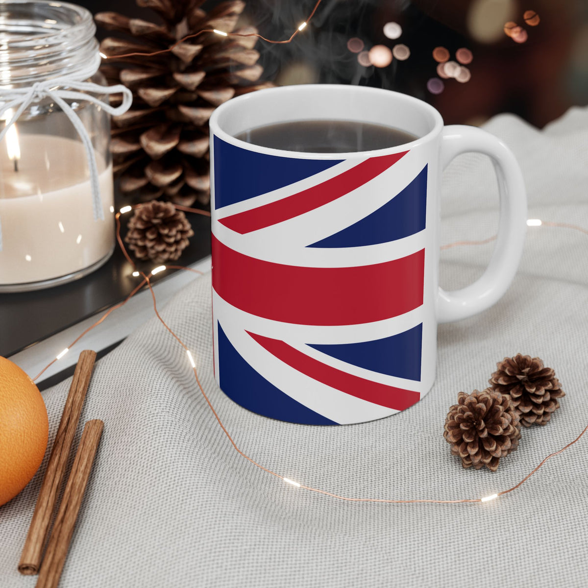 Personalized Union Jack United Kingdom Flag Mug | British Flag Ceramic Coffee Cup, New Citizen, Britain Naturalization Gift, Heritage Gift - Proud & Loyal