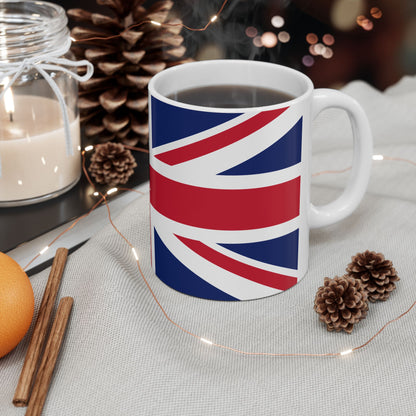 Personalized Union Jack United Kingdom Flag Mug | British Flag Ceramic Coffee Cup, New Citizen, Britain Naturalization Gift, Heritage Gift - Proud & Loyal