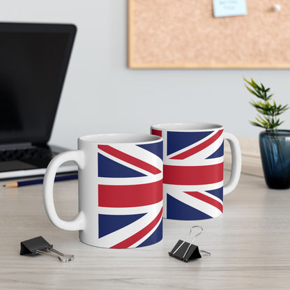Personalized Union Jack United Kingdom Flag Mug | British Flag Ceramic Coffee Cup, New Citizen, Britain Naturalization Gift, Heritage Gift - Proud & Loyal