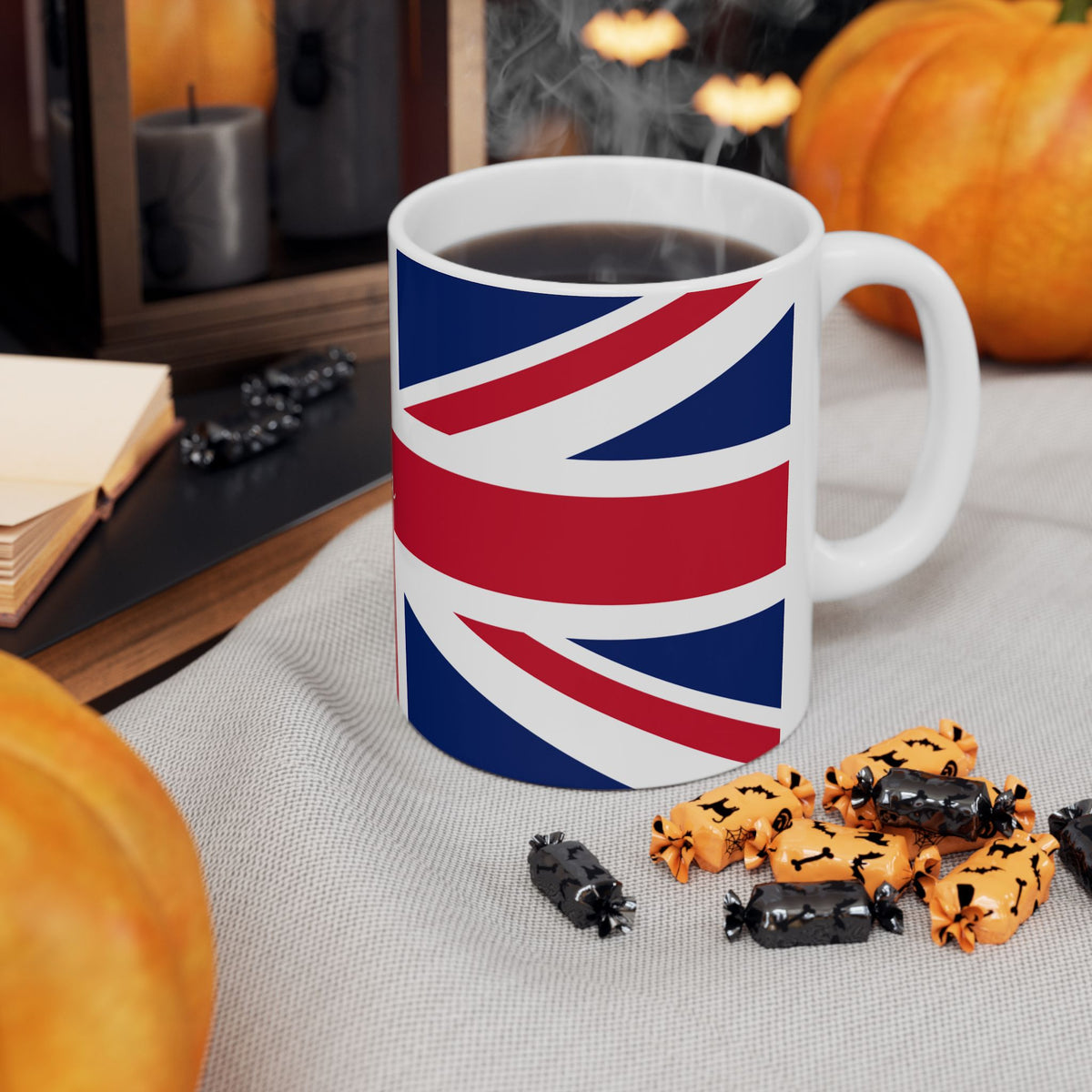 Personalized Union Jack United Kingdom Flag Mug | British Flag Ceramic Coffee Cup, New Citizen, Britain Naturalization Gift, Heritage Gift - Proud & Loyal