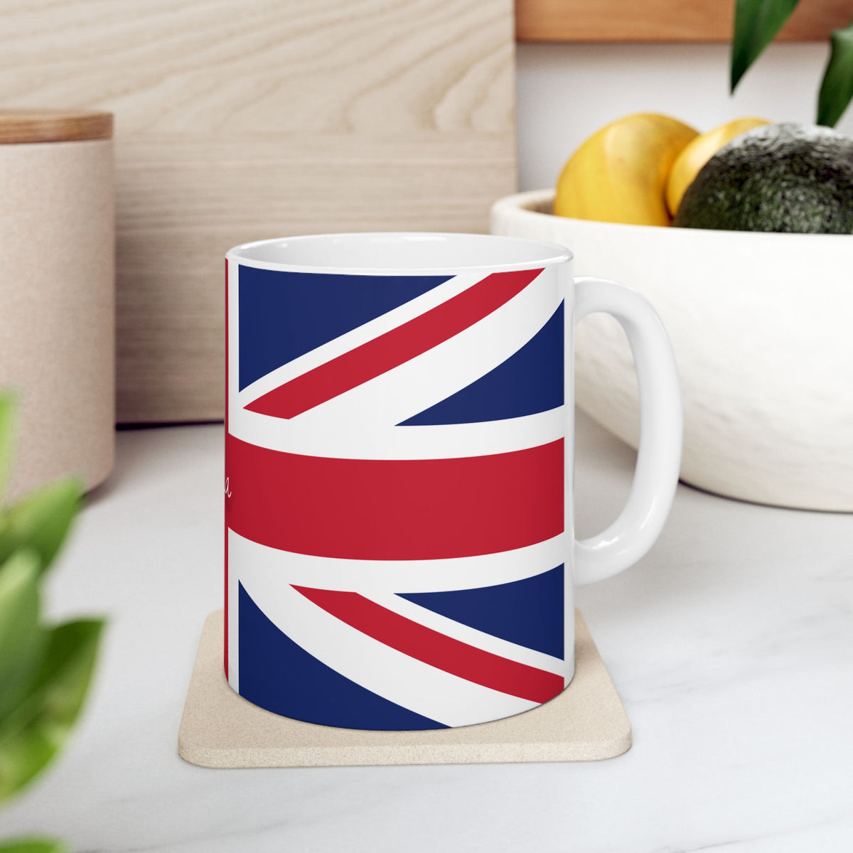 Personalized Union Jack United Kingdom Flag Mug | British Flag Ceramic Coffee Cup, New Citizen, Britain Naturalization Gift, Heritage Gift - Proud & Loyal