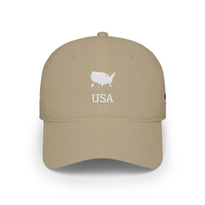 Personalized USA Map Embroidered Cap