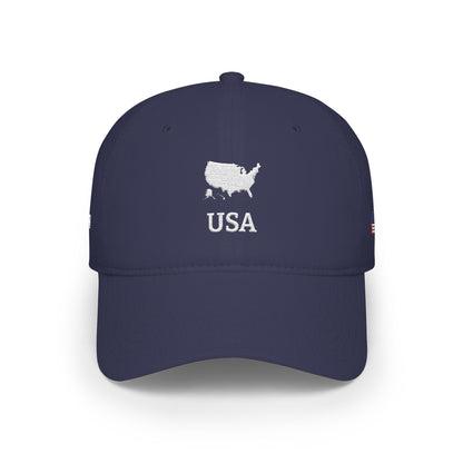 Personalized USA Map Embroidered Cap