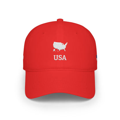 Personalized USA Map Embroidered Cap