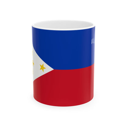 Philippine Flag Ceramic Mug | Philippines Flag Coffee Mug, 11oz 15oz - Proud & Loyal