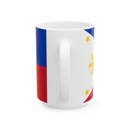 Philippine Flag Ceramic Mug | Philippines Flag Coffee Mug, 11oz 15oz - Proud & Loyal
