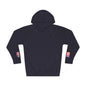 Puerto Rican American Flag Fleece Hoodie | Puerto Rico USA Dual Heritage Gift | Personalized Initials | Embroidered Sleeve Flags - Proud & Loyal