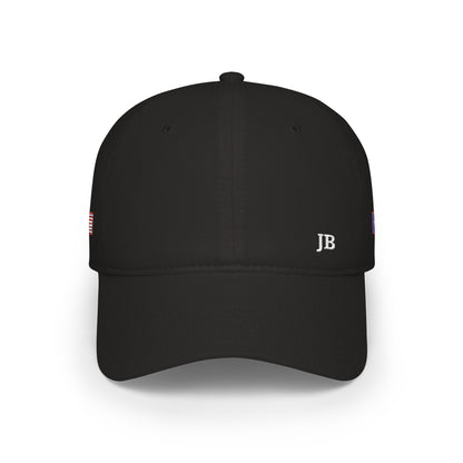 Puerto Rican American Flag Hat Personalized Initials | Puerto Rico USA Dual Heritage Embroidered Cap | Low Profile Cotton Baseball Hat - Proud & Loyal