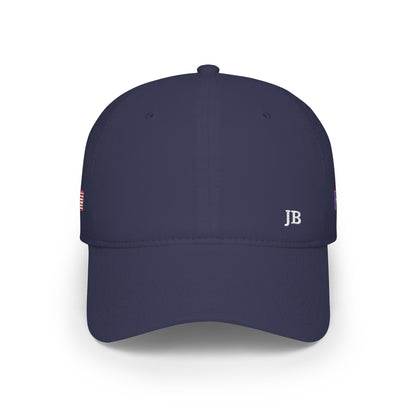 Puerto Rican American Flag Hat Personalized Initials | Puerto Rico USA Dual Heritage Embroidered Cap | Low Profile Cotton Baseball Hat - Proud & Loyal