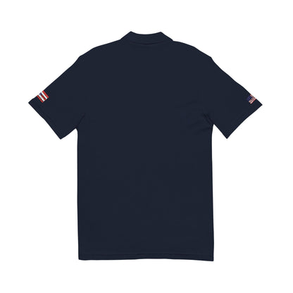 Puerto Rican American Heritage Polo Shirt, Puerto Rico USA Flag Embroidered Polo, Custom Initials, Cotton Pique Shirt, Boricua Gift - Proud & Loyal
