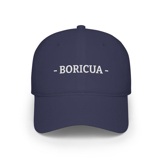 Puerto Rico Embroidered Cap, Puerto Rican Flag Hat, Patriotic Baseball Cap, Boricua Pride Cotton Hat, Unisex Gift, Low Profile Cotton Cap - Proud & Loyal