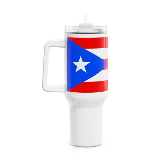 Puerto Rico Flag Tumbler 40oz | Puerto Rican Flag Travel Mug - Proud & Loyal