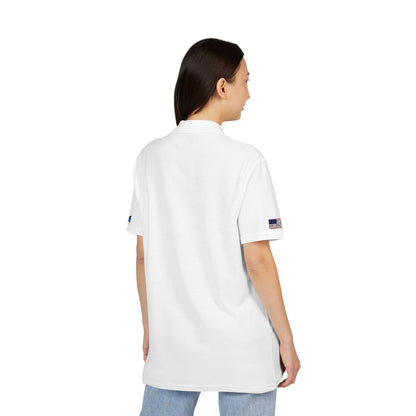 Scottish American Heritage Polo Shirt, Scotland USA Flag Embroidered Polo, Custom Initials, Cotton Pique Shirt, Scottish Gift - Proud & Loyal