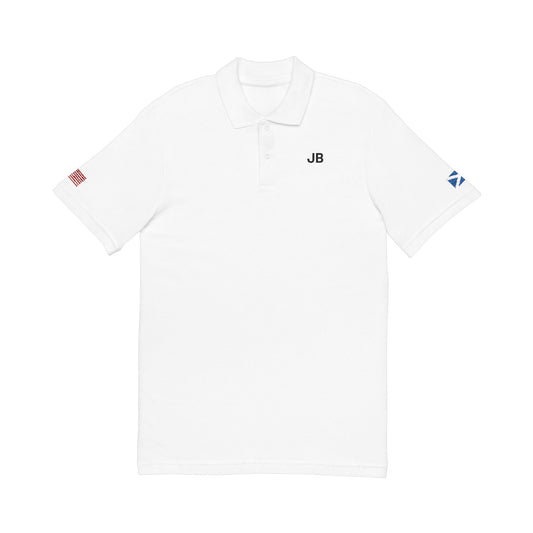 Scottish American Heritage Polo Shirt, Scotland USA Flag Embroidered Polo, Custom Initials, Cotton Pique Shirt, Scottish Gift - Proud & Loyal