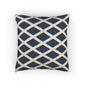 Scottish Flag Navy Diamond Lattice Woven Pillow | Scotland Geometric Throw Pillow - Proud & Loyal