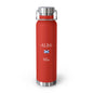 Scottish Heritage Insulated Water Bottle, Copper Lined, Custom Thermos, Scotland Alba Flag Metal Travel Flask, Personalized Name - Proud & Loyal