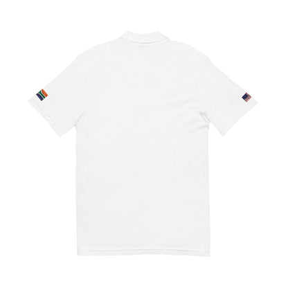 South African American Heritage Polo Shirt, South Africa USA Flag Embroidered Polo, Custom Initials, Cotton Pique Shirt, Heritage Gift - Proud & Loyal
