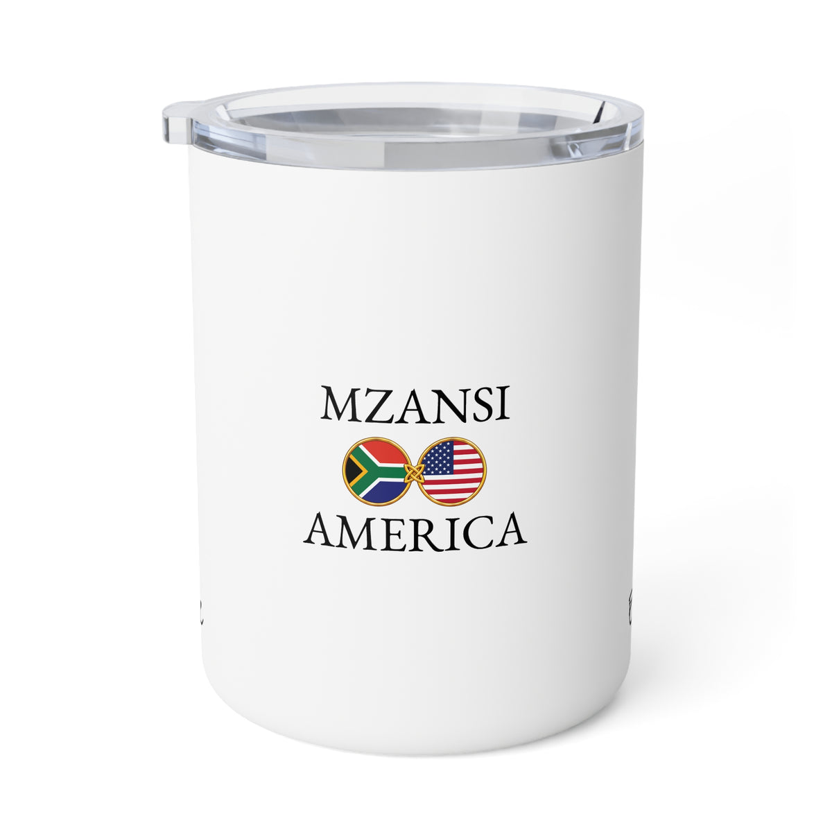 South African American Personalized Name Insulated Coffee Mug, Custom Travel Tumbler, Mzansi USA Dual Heritage Naturalization Citizen - Proud & Loyal