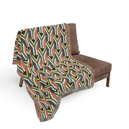 South African Flag Checkered Pattern Woven Blanket | South Africa Throw Pillow - Proud & Loyal