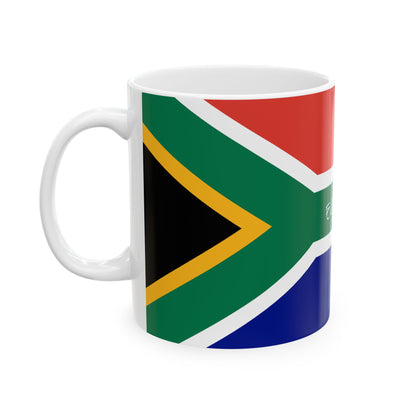South African Flag Mug | Ceramic Coffee Cup with Flag Wrap - Proud & Loyal