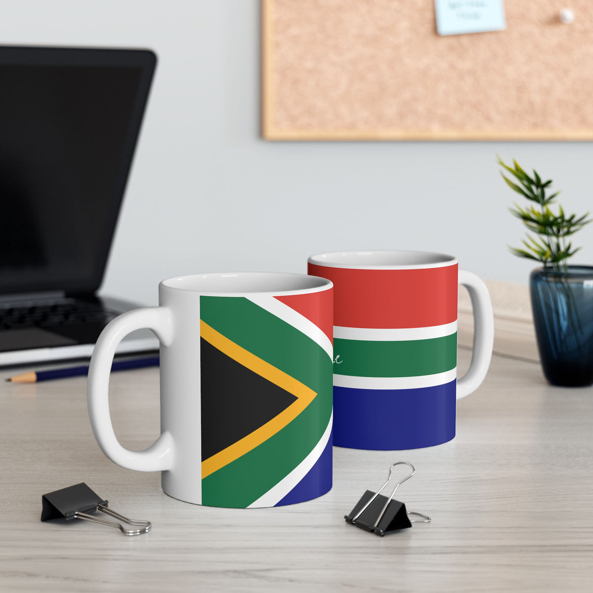 South African Flag Mug | Ceramic Coffee Cup with Flag Wrap - Proud & Loyal