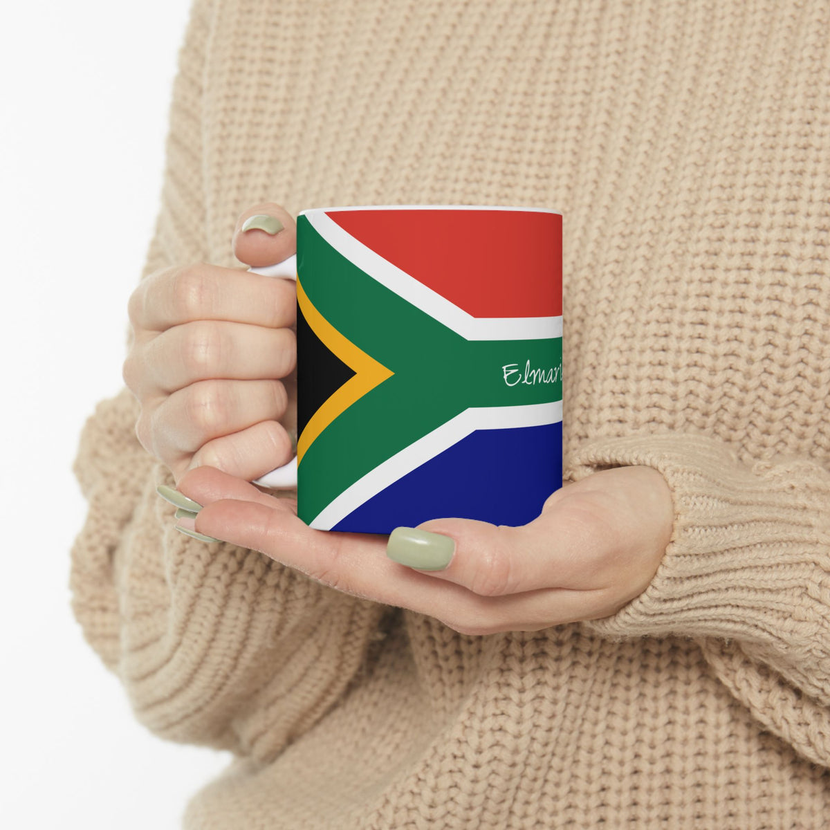 South African Flag Mug | Ceramic Coffee Cup with Flag Wrap - Proud & Loyal