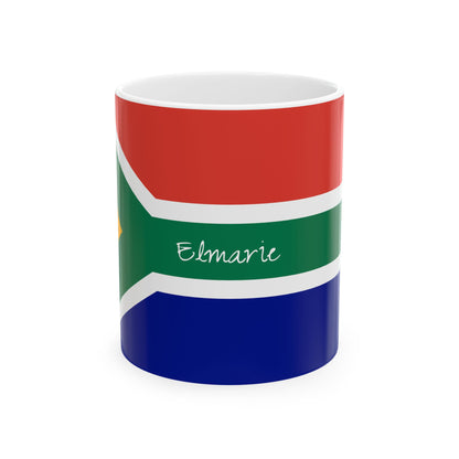 South African Flag Mug | Ceramic Coffee Cup with Flag Wrap - Proud & Loyal