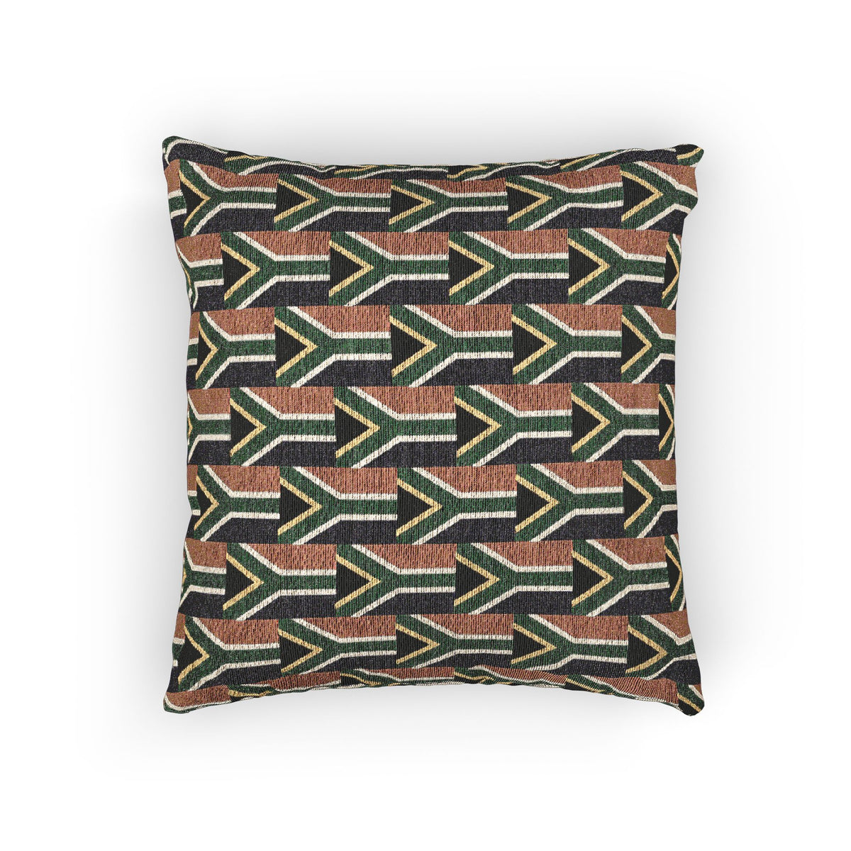 South African Geometric Arrow Pattern Woven Pillow | South Africa Boho Tribal Throw Cushion - Proud & Loyal