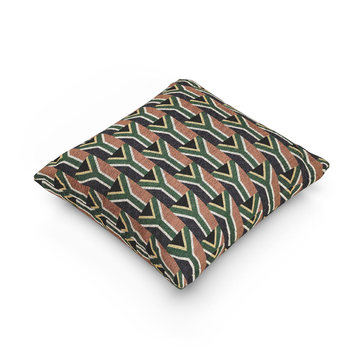 South African Geometric Arrow Pattern Woven Pillow | South Africa Boho Tribal Throw Cushion - Proud & Loyal