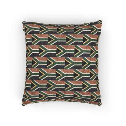 South African Geometric Arrow Pattern Woven Pillow | South Africa Boho Tribal Throw Cushion - Proud & Loyal