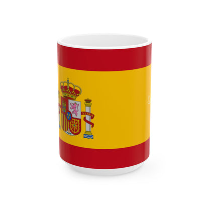 Spain Flag Ceramic Mug | Spanish Coat of Arms Coffee Cup - Proud & Loyal