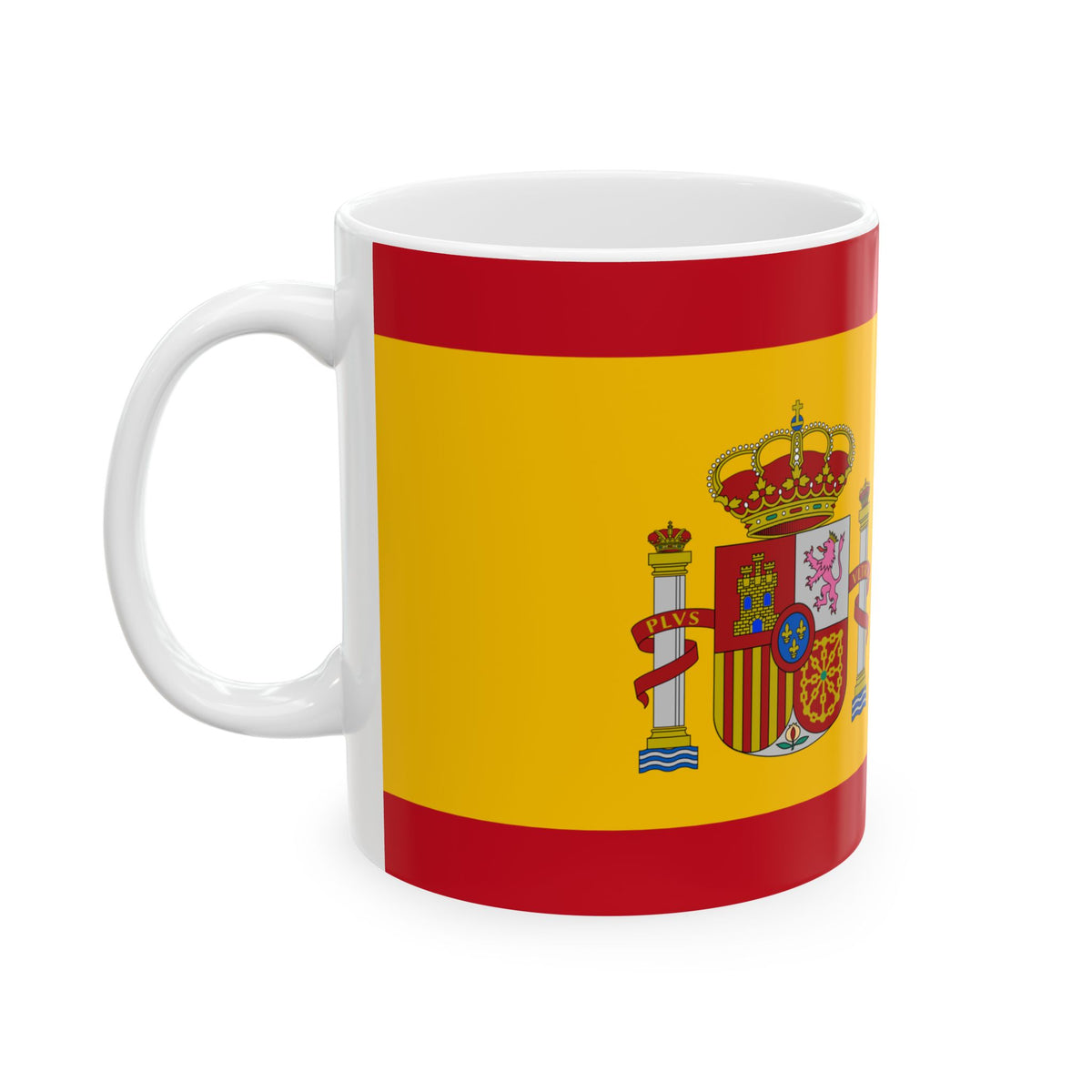 Spain Flag Ceramic Mug | Spanish Coat of Arms Coffee Cup - Proud & Loyal