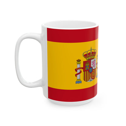 Spain Flag Ceramic Mug | Spanish Coat of Arms Coffee Cup - Proud & Loyal