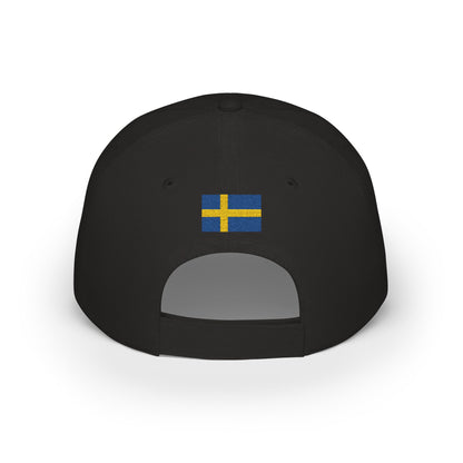 Sweden Embroidered Cap, Sweden Flag Hat, Patriotic Baseball Cap, Swedish Pride Cotton Hat, Unisex Gift, Low Profile Cotton Cap - Proud & Loyal