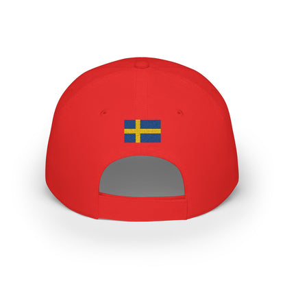 Sweden Embroidered Cap, Sweden Flag Hat, Patriotic Baseball Cap, Swedish Pride Cotton Hat, Unisex Gift, Low Profile Cotton Cap - Proud & Loyal