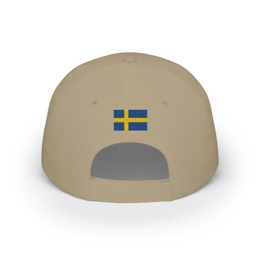 Sweden Embroidered Cap, Sweden Flag Hat, Patriotic Baseball Cap, Swedish Pride Cotton Hat, Unisex Gift, Low Profile Cotton Cap - Proud & Loyal