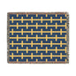 Sweden Flag Geometric Crossbar Pattern Woven Blanket | Navy and Gold Throw - Proud & Loyal