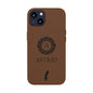Sweden Vegan Leather iPhone Case, Custom Swedish Monogram Cover, Personalized Name Initials iPhone 16 15 14 13 Pro Max Plus, Patriotic Gift - Proud & Loyal