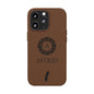 Sweden Vegan Leather iPhone Case, Custom Swedish Monogram Cover, Personalized Name Initials iPhone 16 15 14 13 Pro Max Plus, Patriotic Gift - Proud & Loyal