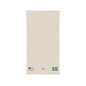 Swedish American Embroidered Waffle Cotton Throw, Lightweight Cozy Blanket | Sweden USA Neutral Home Accent - Proud & Loyal