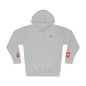 Swiss American Flag Fleece Hoodie | Switzerland USA Dual Heritage Naturalization Gift | Personalized Initials | Embroidered Sleeve Flags - Proud & Loyal