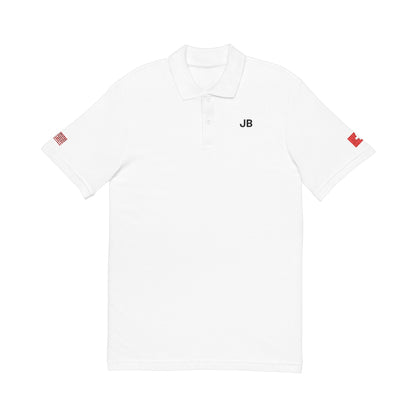 Swiss American Heritage Polo Shirt, Switzerland USA Flag Embroidered Polo, Custom Initials, Cotton Pique Shirt, Swiss Gift - Proud & Loyal