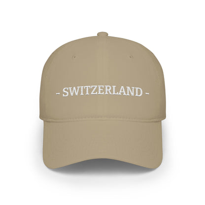 Switzerland Embroidered Cap, Switzerland Flag Hat, Patriotic Baseball Cap, Swiss Pride Cotton Hat, Unisex Gift, Low Profile Cotton Cap - Proud & Loyal