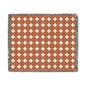 Switzerland Flag Swiss Cross Pattern Woven Blanket | Rust Orange, White Geometric Throw - Proud & Loyal