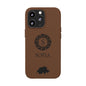 Switzerland Vegan Leather iPhone Case, Custom Swiss Monogram Cover, Personalized Name Initials iPhone 16 15 14 13 Pro Plus, Patriotic Gift - Proud & Loyal