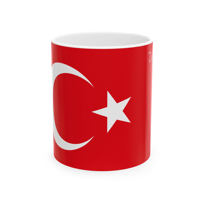 Turkish Flag Mug | Red Crescent and Star Ceramic Mug - Proud & Loyal