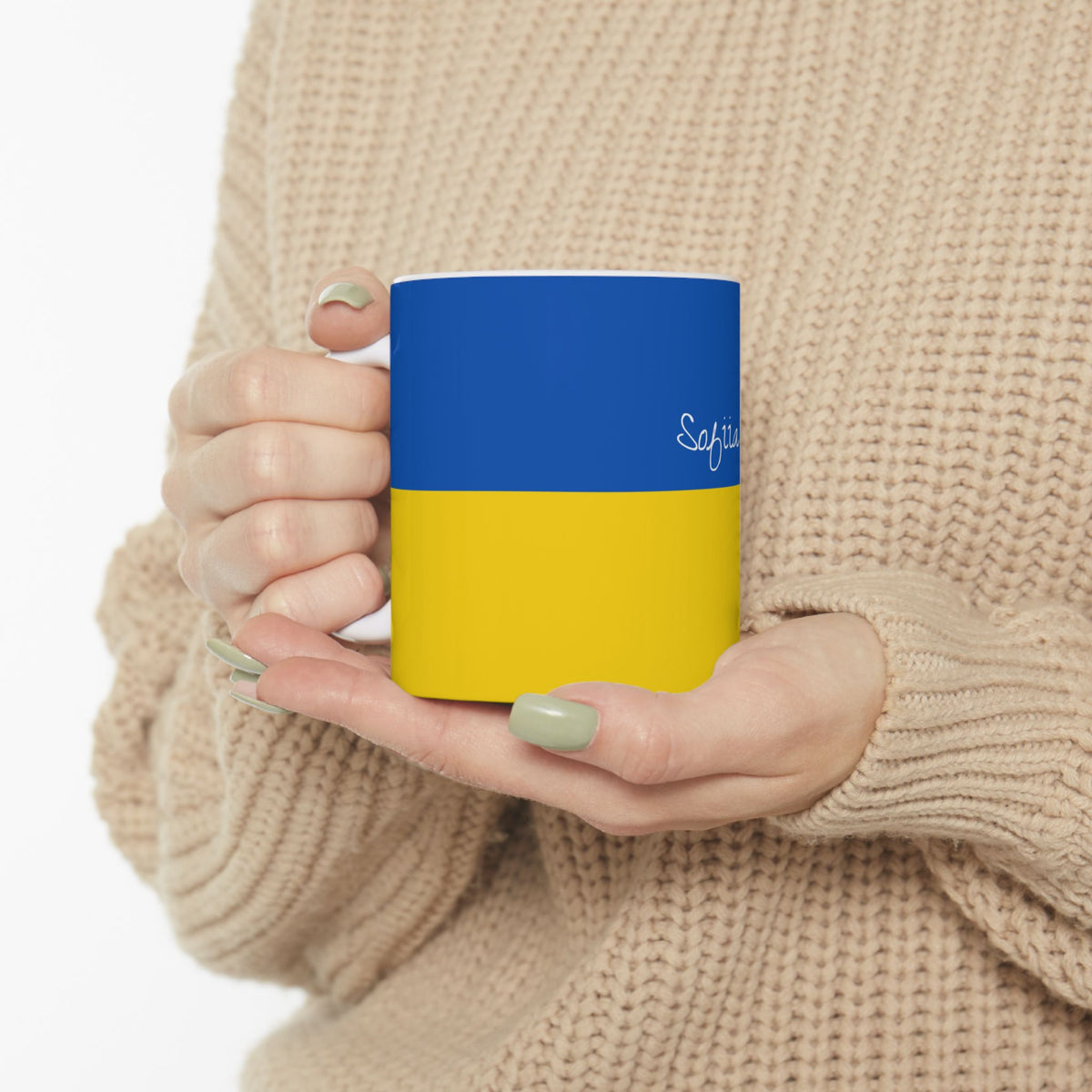 Ukraine Custom Signature Mug, Personalized Heritage Coffee Cup, Tea Mug, Signature Handwritten Ukraine Flag Ceramic Gift - Proud & Loyal