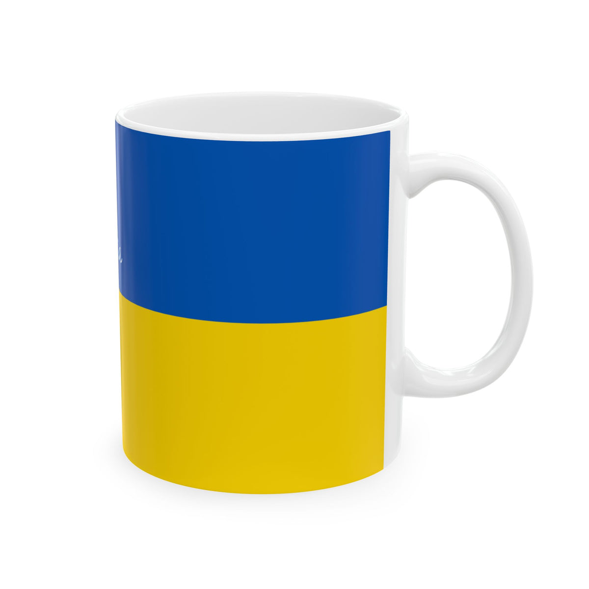 Ukraine Custom Signature Mug, Personalized Heritage Coffee Cup, Tea Mug, Signature Handwritten Ukraine Flag Ceramic Gift - Proud & Loyal